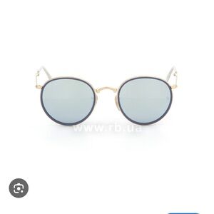 Ray-Ban mirrored Round folding icon Sunglasses blue